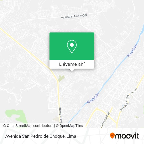 Mapa de Avenida San Pedro de Choque