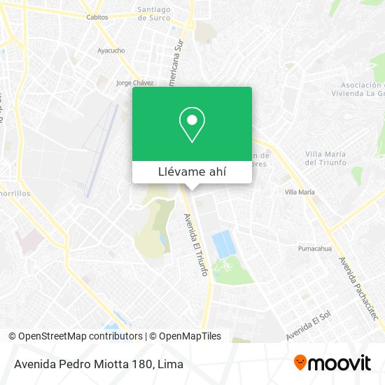 Mapa de Avenida Pedro Miotta 180