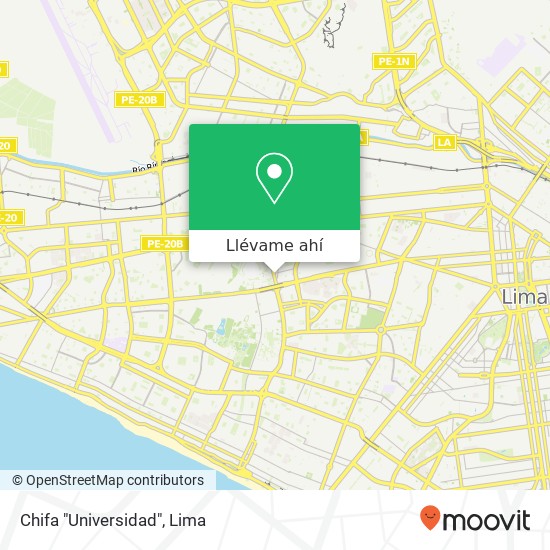 Mapa de Chifa "Universidad"
