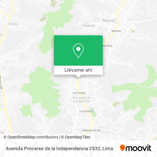 Mapa de Avenida Proceres de la Independencia 2532
