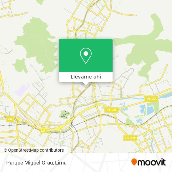 Mapa de Parque Miguel Grau