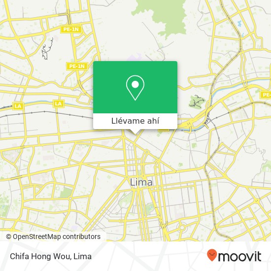 Mapa de Chifa Hong Wou