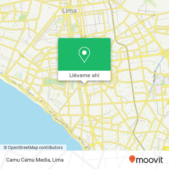 Mapa de Camu Camu Media