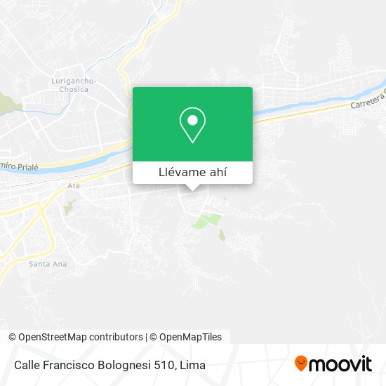 Mapa de Calle Francisco Bolognesi 510