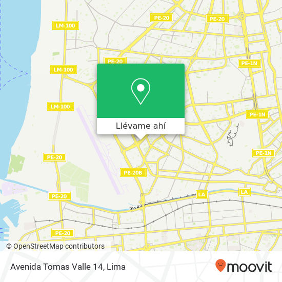 Mapa de Avenida Tomas Valle 14