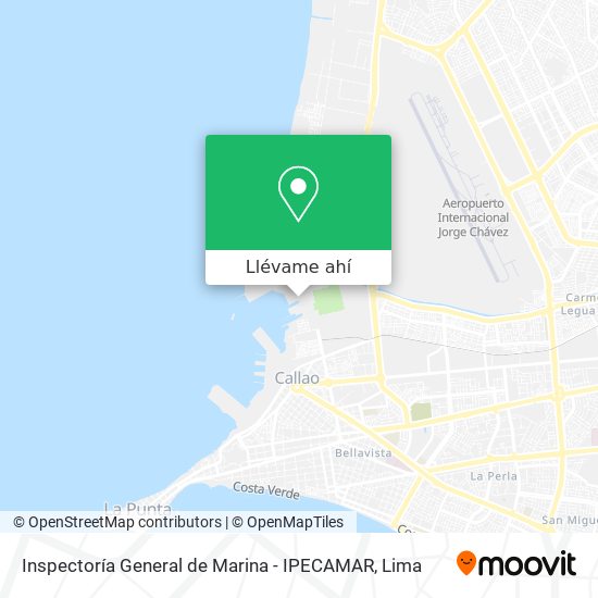 Mapa de Inspectoría General de Marina - IPECAMAR