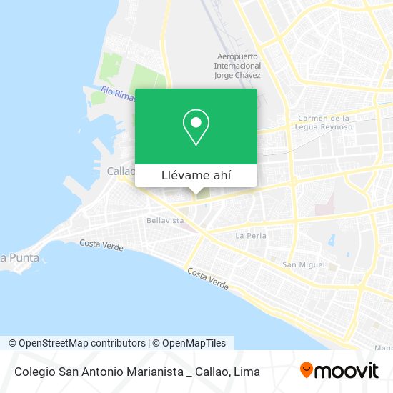 Mapa de Colegio San Antonio Marianista _  Callao