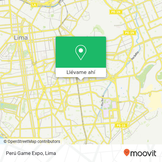 Mapa de Perú Game Expo