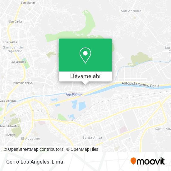 Mapa de Cerro Los Angeles