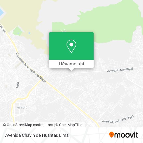 Mapa de Avenida Chavín de Huantar