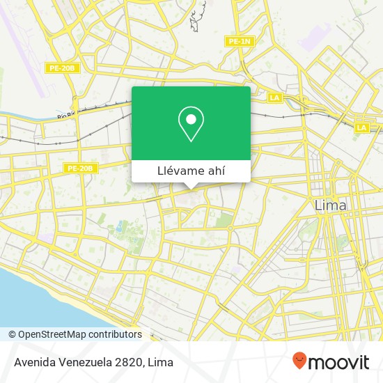 Mapa de Avenida Venezuela 2820
