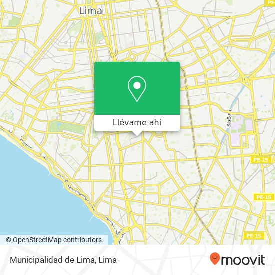 Mapa de Municipalidad de Lima
