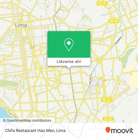 Mapa de Chifa Restaurant Hao Men