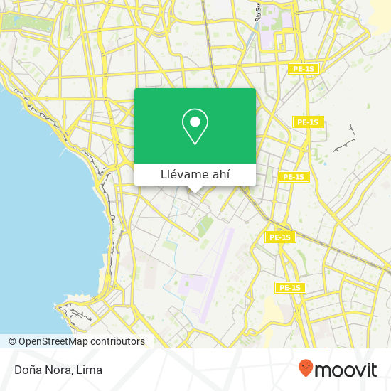 Mapa de Doña Nora