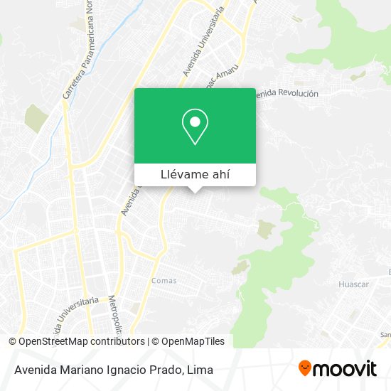 Mapa de Avenida Mariano Ignacio Prado