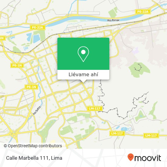 Mapa de Calle Marbella 111