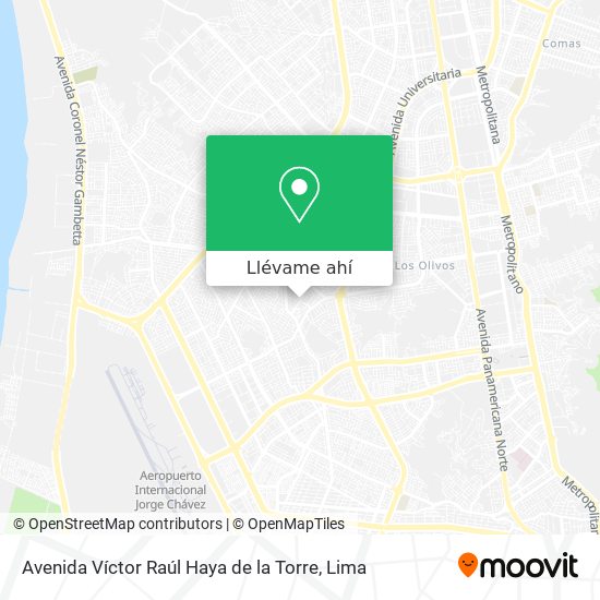 Mapa de Avenida Víctor Raúl Haya de la Torre