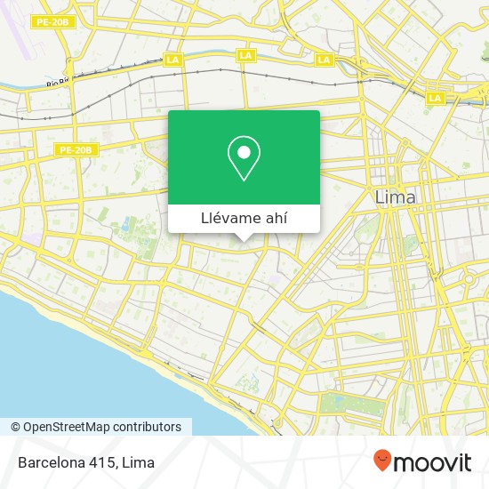 Mapa de Barcelona 415