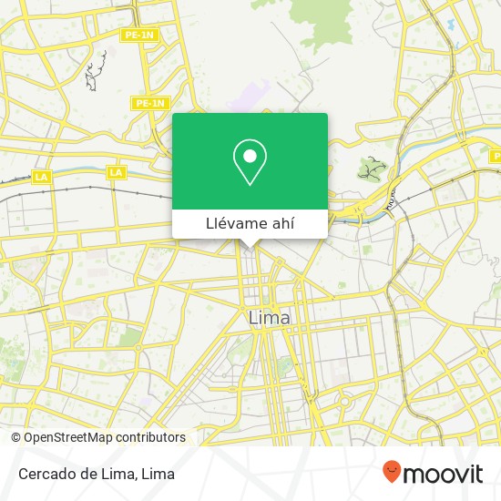 Mapa de Cercado de Lima