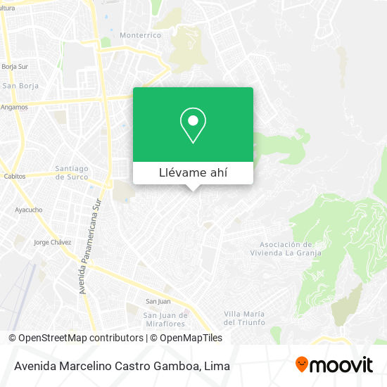 Mapa de Avenida Marcelino Castro Gamboa