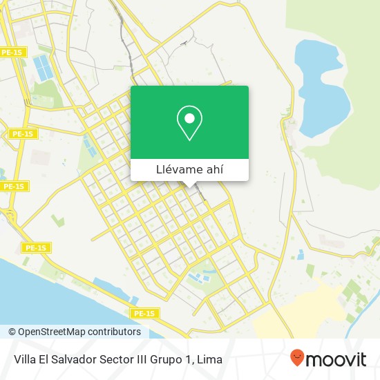 Mapa de Villa El Salvador Sector III Grupo 1