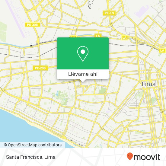 Mapa de Santa Francisca