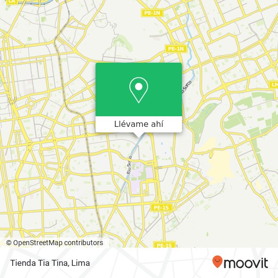 Mapa de Tienda Tia Tina