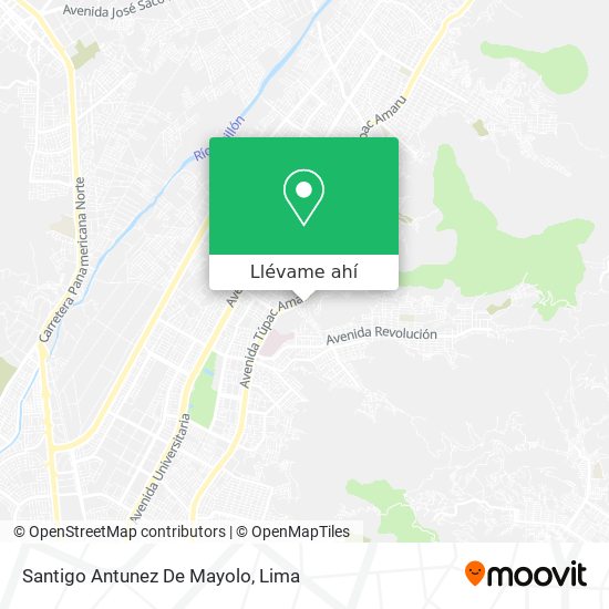 Mapa de Santigo Antunez De Mayolo
