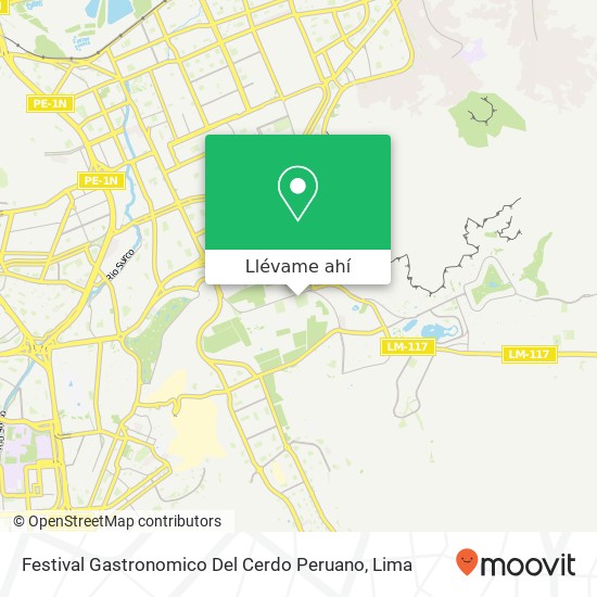 Mapa de Festival Gastronomico Del Cerdo Peruano