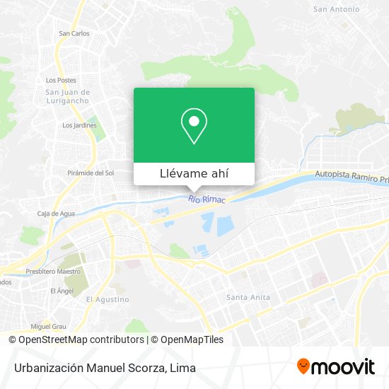 Mapa de Urbanización Manuel Scorza