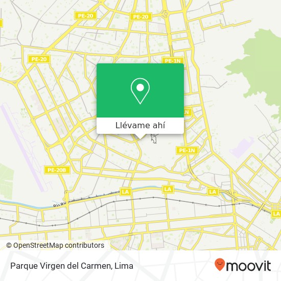 Mapa de Parque Virgen del Carmen