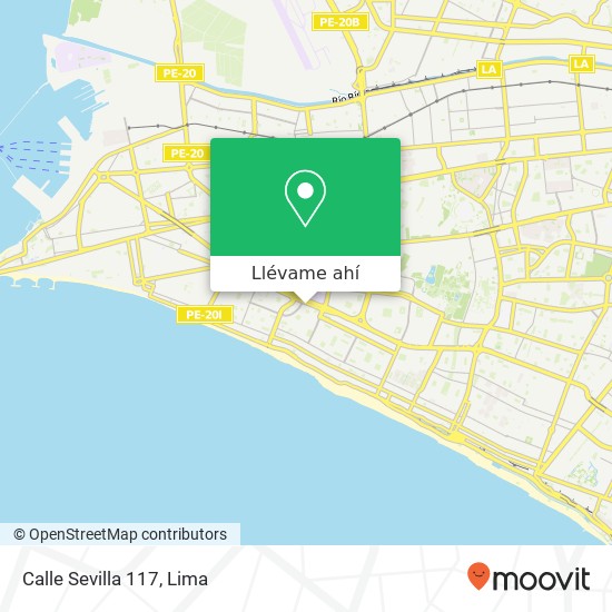 Mapa de Calle Sevilla 117