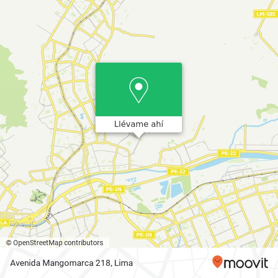 Mapa de Avenida Mangomarca 218