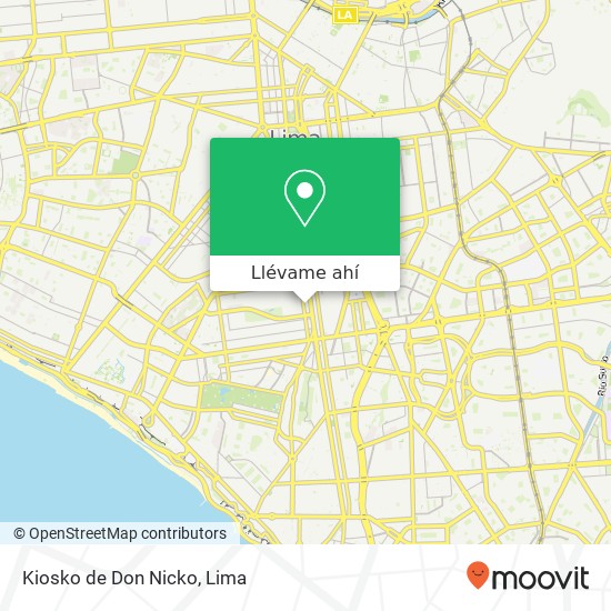 Mapa de Kiosko de Don Nicko