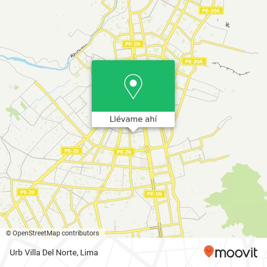 Mapa de Urb Villa Del Norte