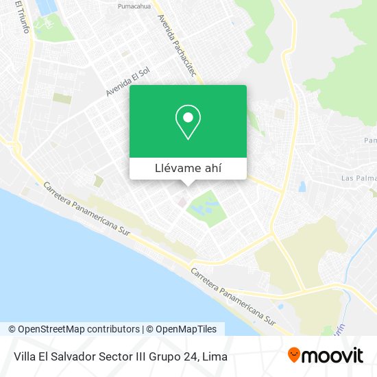 Mapa de Villa El Salvador Sector III Grupo 24