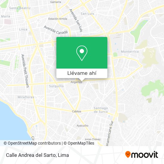 Mapa de Calle Andrea del Sarto