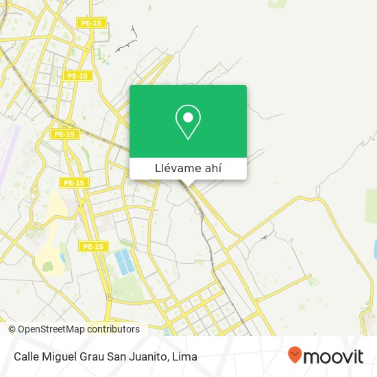 Mapa de Calle Miguel Grau San Juanito