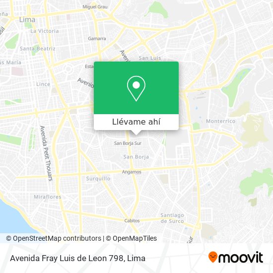 Mapa de Avenida Fray Luis de Leon 798