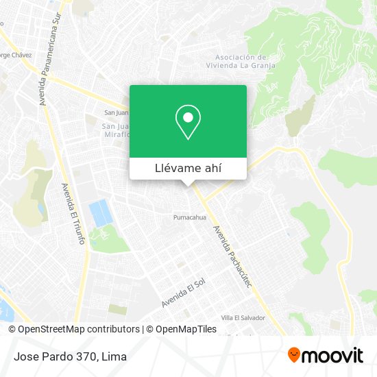Mapa de Jose Pardo 370