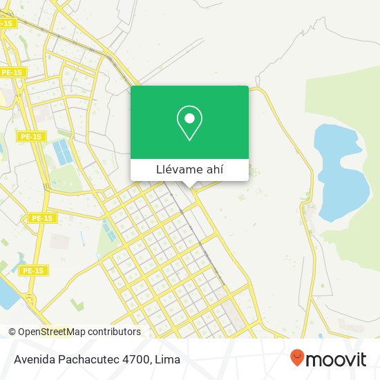 Mapa de Avenida Pachacutec 4700