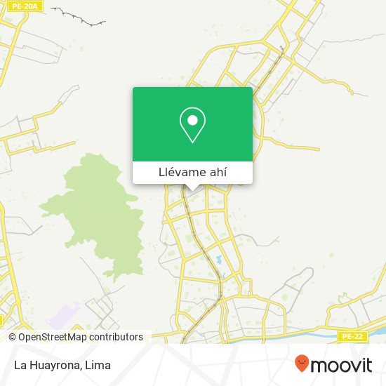 Mapa de La Huayrona