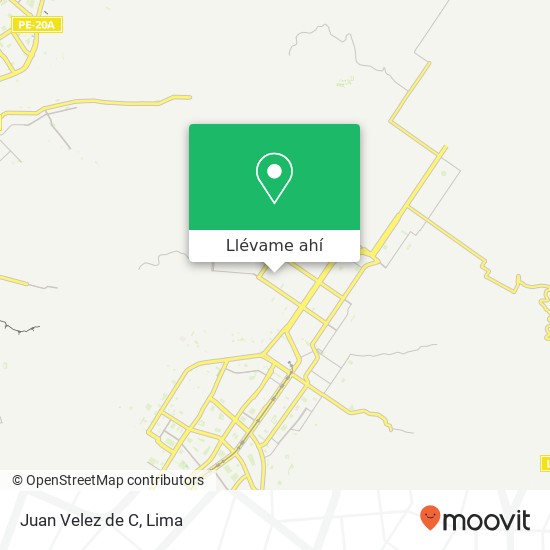 Mapa de Juan Velez de C