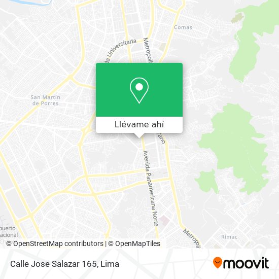 Mapa de Calle Jose Salazar 165