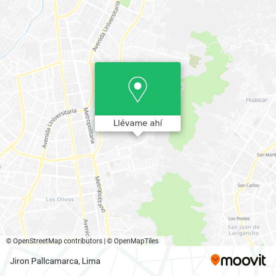 Mapa de Jiron Pallcamarca