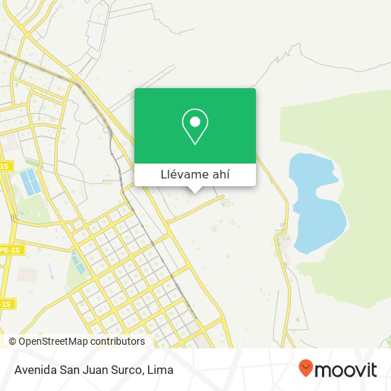 Mapa de Avenida San Juan Surco
