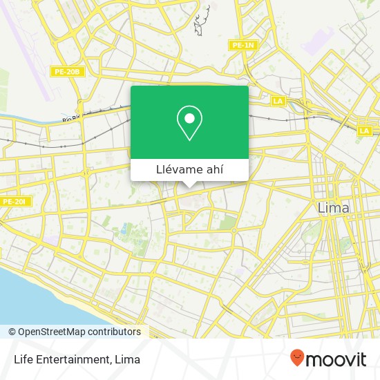 Mapa de Life Entertainment