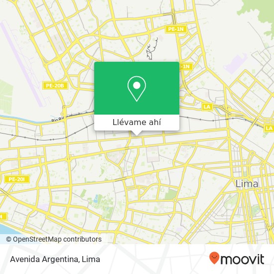 Mapa de Avenida Argentina