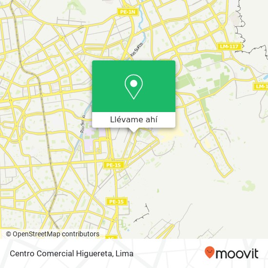 Mapa de Centro Comercial Higuereta