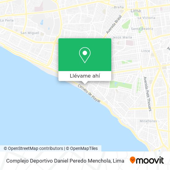 Mapa de Complejo Deportivo Daniel Peredo Menchola